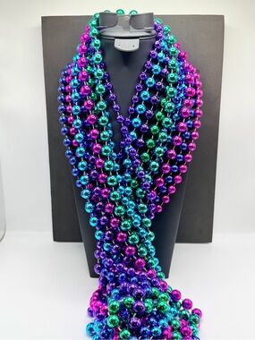 Jewel Tone Party Beads! 10 Necklace lot of Large Beads